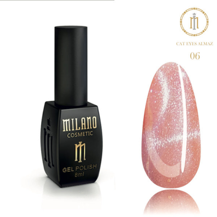Гель Лак MILANO Cat eyes ALMAZ 8 Мл № 06