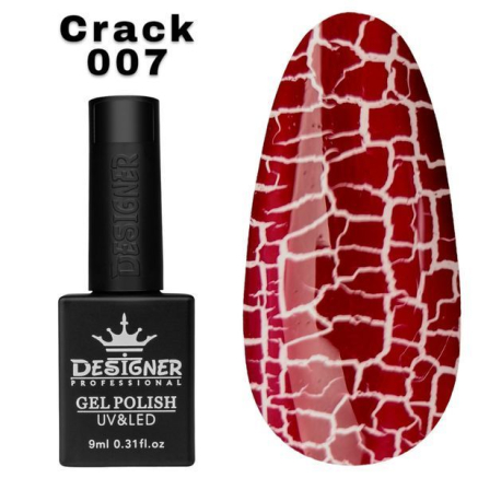 Гель лак Crack effect 007 Designer (9мл.) - з ефектом Кракелюра (утворює декоративні тріщини)