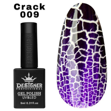 Гель лак Crack effect 009 Designer (9мл.) - з ефектом Кракелюра (утворює декоративні тріщини)