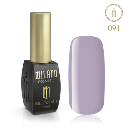 Гель лак MILANO 10ml №091 (Пурпурно-сірий)