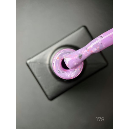 Кольорова база Marble base 178 Designer (9 мл) - з різнокольоровою поталлю