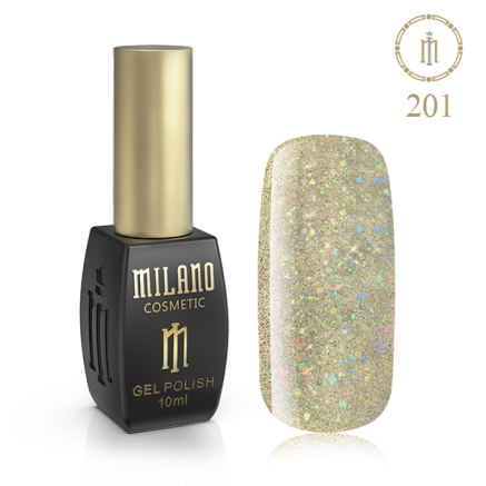 Гель лак MILANO 10ml №201 (Сонячний дракон)