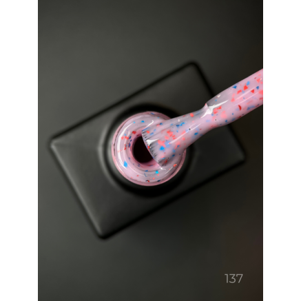 Базове покриття Smoothie Base 137 Designer (9 мл) - з дрібними шматочками фольги