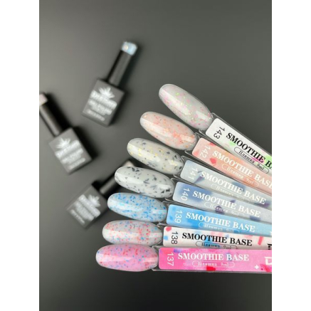Базове покриття Smoothie Base 137 Designer (9 мл) - з дрібними шматочками фольги