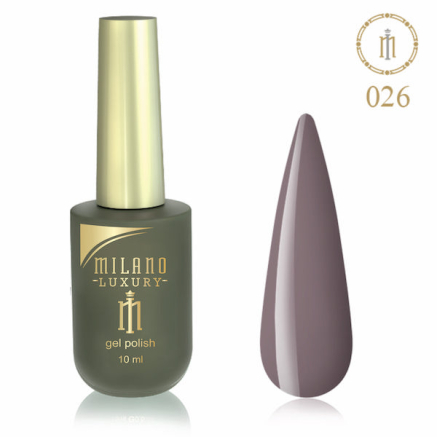Гель лак MILANO LUXURY 10 мл № 026 (Теплый тауп)