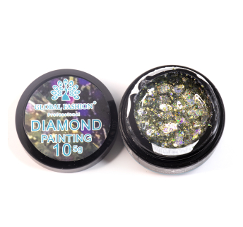 Глиттер гель Global Fashion 5 гр, New Diamond painting gel 10