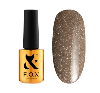 Гель-лак F.O.X Sparkle 003 тауп с блестками. светоотражающий. 7 мл (390136044543)