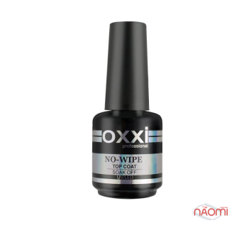 Топ для гель-лака без липкого слоя Oxxi Professional No Wipe Top Coat Crystal No UV. 15 мл (2000006197900)