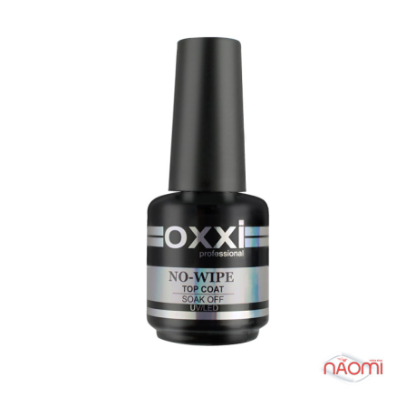 Топ для гель-лаку без липкого шару Oxxi Professional No Wipe Top Coat Crystal No UV. 15 мл (2000006197900)