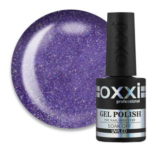 Гель-лак Oxxi Professional 250 фіолетово-бузковий з дрібними блискітками. 10 мл (2000006201317)