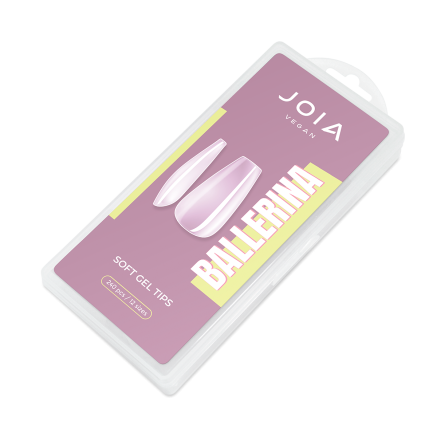 Тіпси гелеві для нарощування нігтів Soft gel tips Balerina Joia vegan, балерина, 240 шт