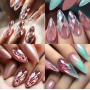 Diamond Mix Fast Gel Tips (DX1) - гелеві тіпси Designer 7 форм, 168 шт/уп