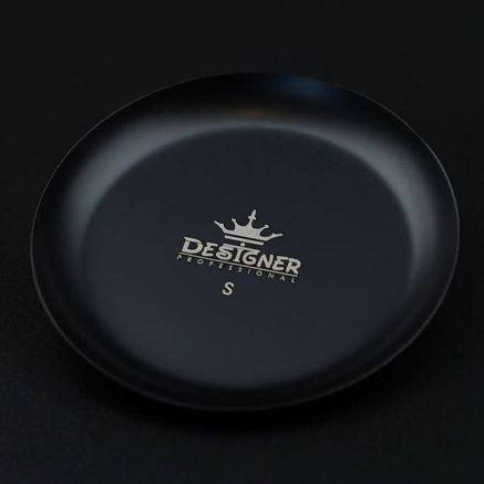 Металевий лоток для інструментів 'Круглий' 10 см. Designer Black - 442 S