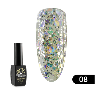 Гель лак Global Fashion Shiny, 8 мл, 08