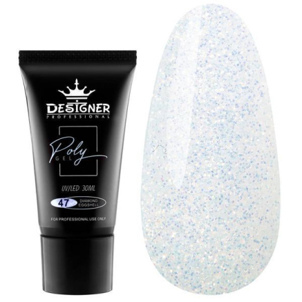Полігель 30 мл Designer Diamond Eggshell №47