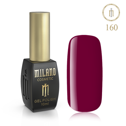 Гель лак MILANO 10ml № 160 (Вишневый мармелад)