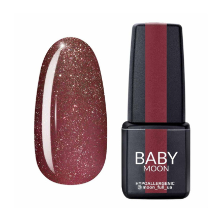 Гель-лак Baby Moon Dance Diamond 005 темно-розовый винтажный с мелким шиммером. 6 мл (5908254001581)