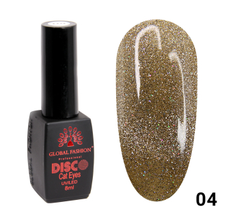 Гель лак Disco Cateyes Global Fashion 8 мл, світловідбивний, 004