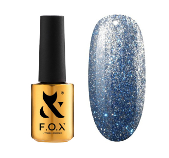 База с эффектом кошачий глаз F.O.X Base Flash Cat Eye 004. сине-голубой. светоотражающая. 7 мл (2100994277063)