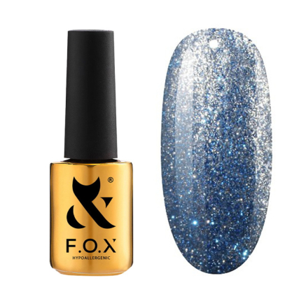 База с эффектом кошачий глаз F.O.X Base Flash Cat Eye 004. сине-голубой. светоотражающая. 7 мл (2100994277063)