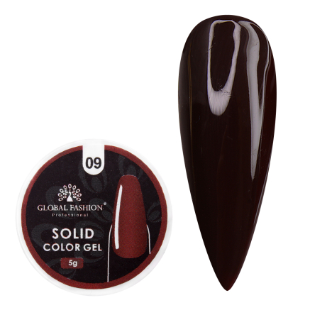 Гель-фарба підвищеної густини, Solid color gel 5 гр, 09