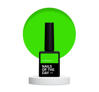 Гель-лак Nails Of The Day Lets Special Lime особливий неоново-салатовий. 10 мл (4820414688603)