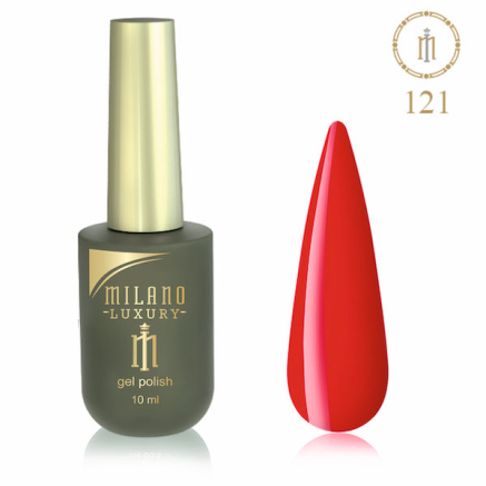 Гель лак MILANO LUXURY 10 мл №121 (Червона помада)