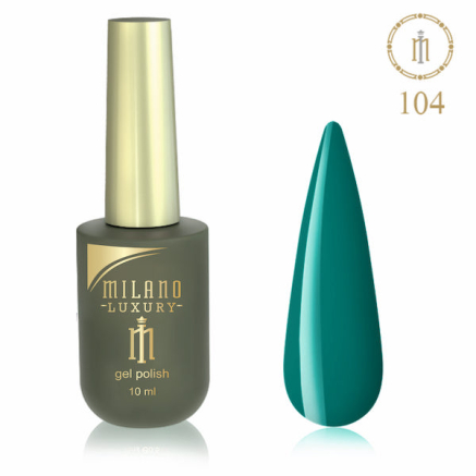 Гель лак MILANO LUXURY 10 мл № 104 (Зеленый мох)