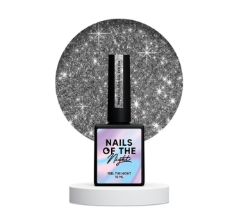 Гель-лак Nails Of The Night Pina Colada. серый. светоотражающий. 10 мл (4822387600682)