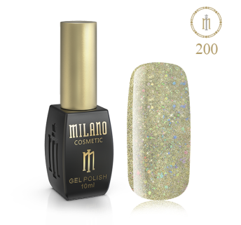 Гель лак MILANO 10ml № 200 (Конфетті голографія)