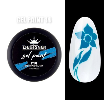 Gel Paint P14 (Блакитний) 5 мл. - Гель фарба Designer
