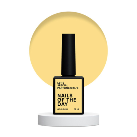 Гель-лак Nails Of The Day Lets Special Pantone2024/8 пильно-жовтий 10 мл (4823037943005)
