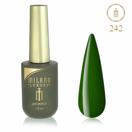 Гель лак MILANO LUXURY 10 мл № 242 (Зелена папороть)