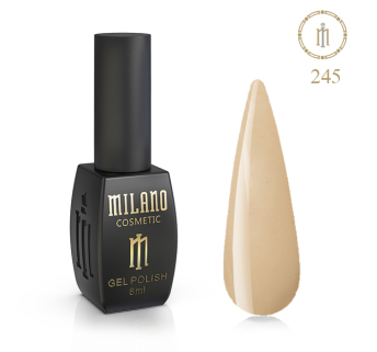 Гель лак MILANO 8 мл № 245 (Белый навахо)