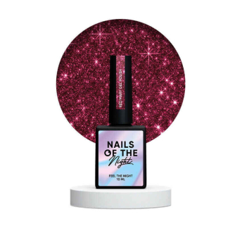 Гель-лак Nails Of The Night Red Mary. красный. светоотражающий. 10 мл (4823447600680)