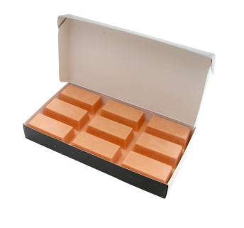 Плёночный воск для депиляции 500 г, оранжевый, Global Fashion, Natural Wax Block