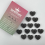 Nail Buff Heart Mini Black (Чорний) 180/240 грит - Designer баф у формі сердечка