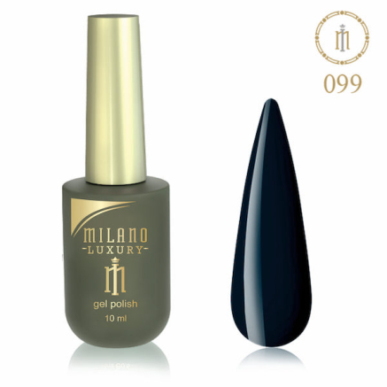 Гель лак MILANO LUXURY 10 мл № 099 (Черная смола)
