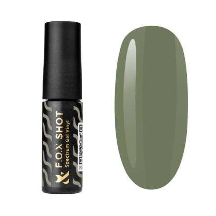 Гель-лак F.O.X Shot Spectrum Gel Vinyl 015 Traveller зеленый хаки. 5 мл (2100994249039)