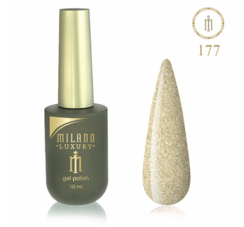 Гель лак MILANO LUXURY 10 мл № 177 (Бризки шампанського)