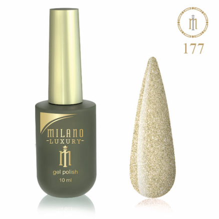 Гель лак MILANO LUXURY 10 мл № 177 (Бризки шампанського)
