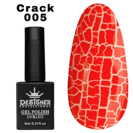 Гель лак Crack effect 005 Designer (9мл.) - з ефектом Кракелюра (утворює декоративні тріщини)