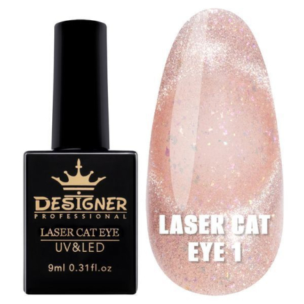 Гель-лак Laser Cat Eye №1, 9 мл., Designer (Котяче око)
