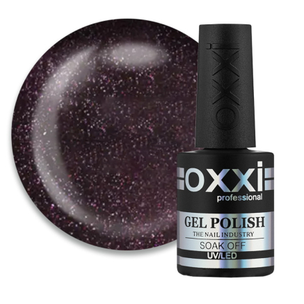 Гель-лак Oxxi Professional 078 темный коричневый с микроблеском. 10 мл (2000006199331)