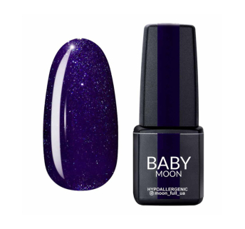 Гель-лак Baby Moon Dance Diamond 009 фиолетовый с серебристым шиммером. 6 мл (5908254001628)