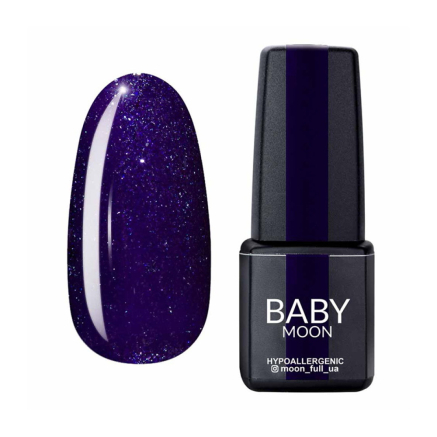 Гель-лак Baby Moon Dance Diamond 009 фиолетовый с серебристым шиммером. 6 мл (5908254001628)