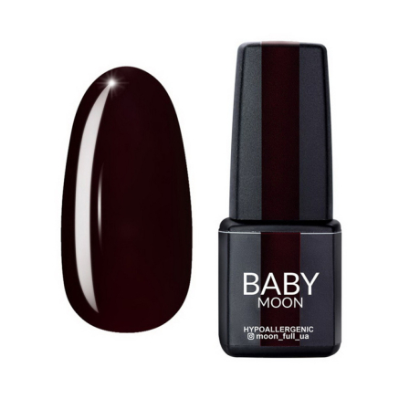 Гель-лак Baby Moon Burgundy 003 шоколадно-вишневый. 6 мл (5908254001307)