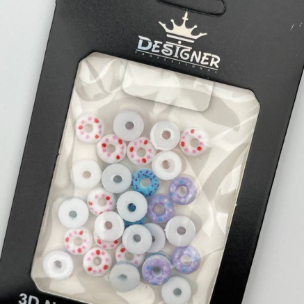 3D декор для об'ємного дизайну нігтів 'Пончики' Designer - K3