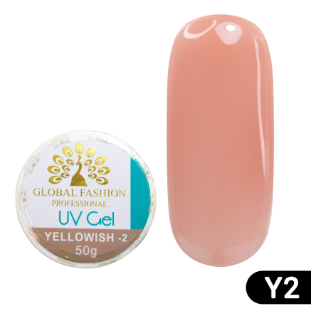 Гель для моделювання нігтів Global Fashion 50 гр Yellowish-2