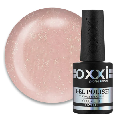 База камуфлирующая для гель-лака Oxxi Professional Cover Base Coat 009 телесный с нежными золотистыми шиммерами. 10 мл (2000994190631)